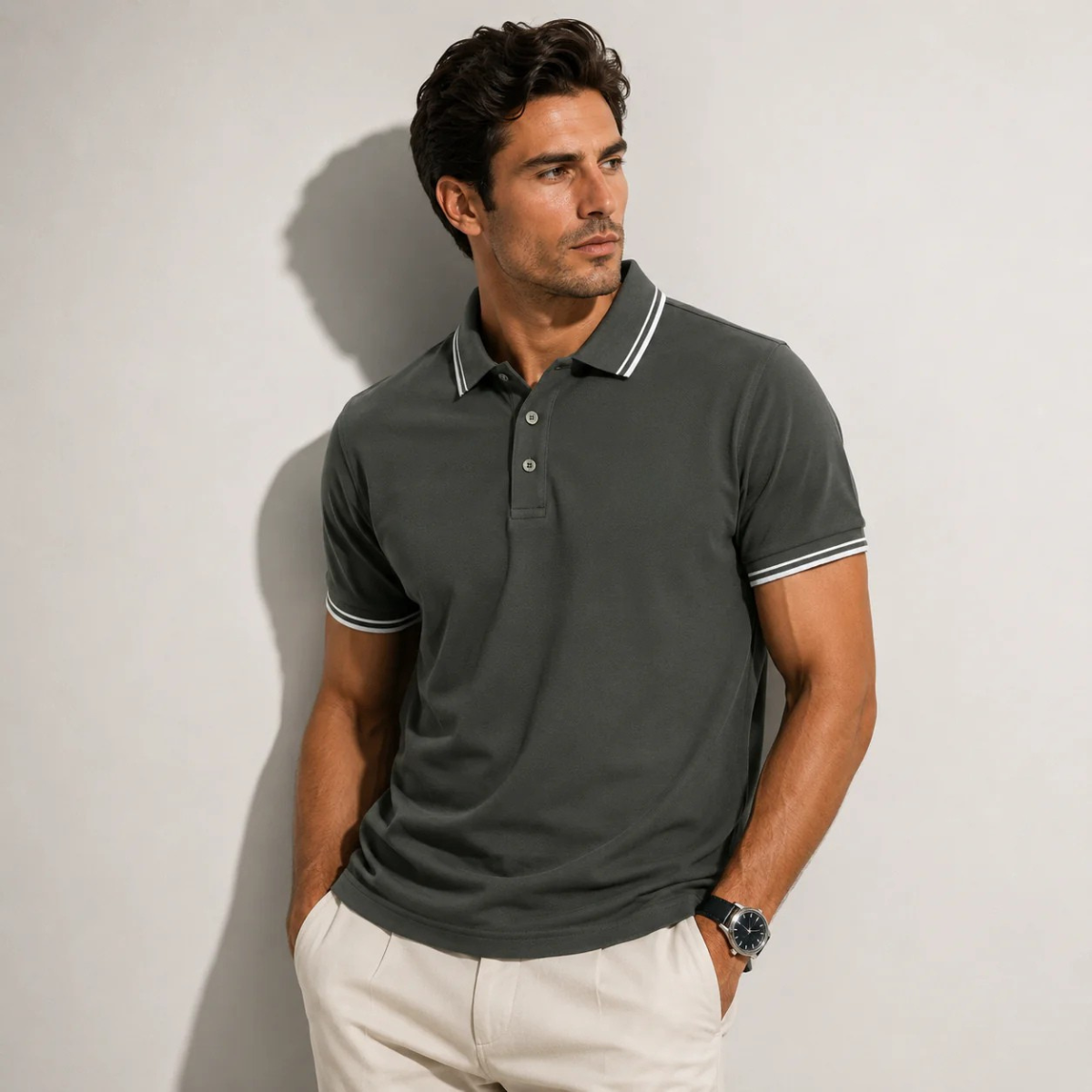 Reginald | Smart Casual Cotton Polo Shirt