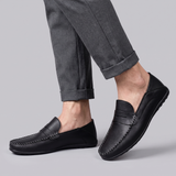Marcus | Slip-On Faux Leather Penny Loafers