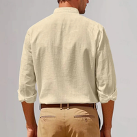 Boris | Men's Casual Button Up Linen Long Sleeve Shirt