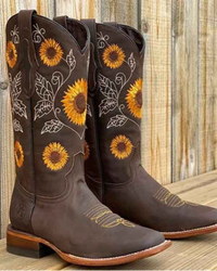 Marigold | Embroidered Cowboy Boots