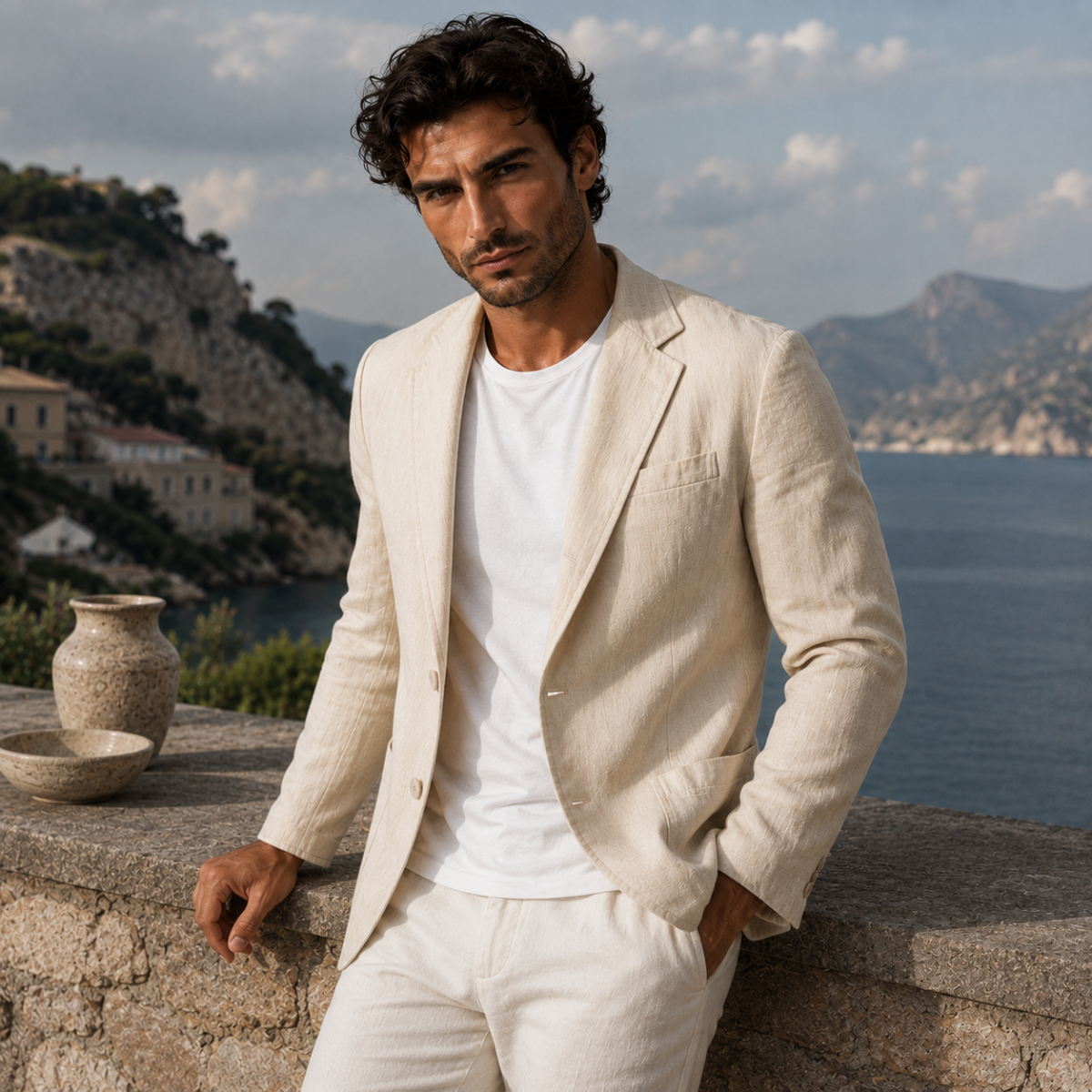 Lewis | Lightweight Linen Cotton Summer Blazer