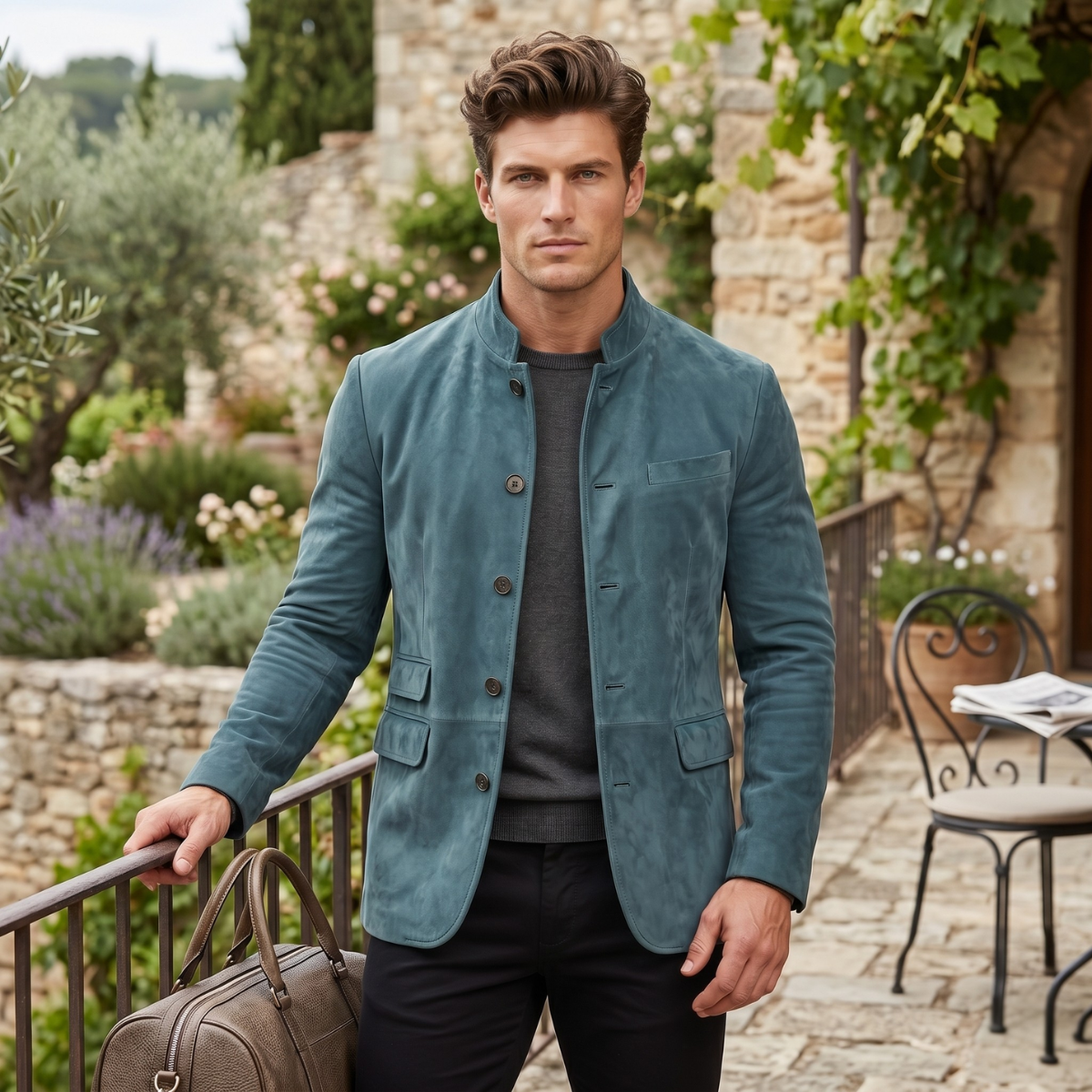 Luka | Casual Suede Single Breasted Blazer Jacket