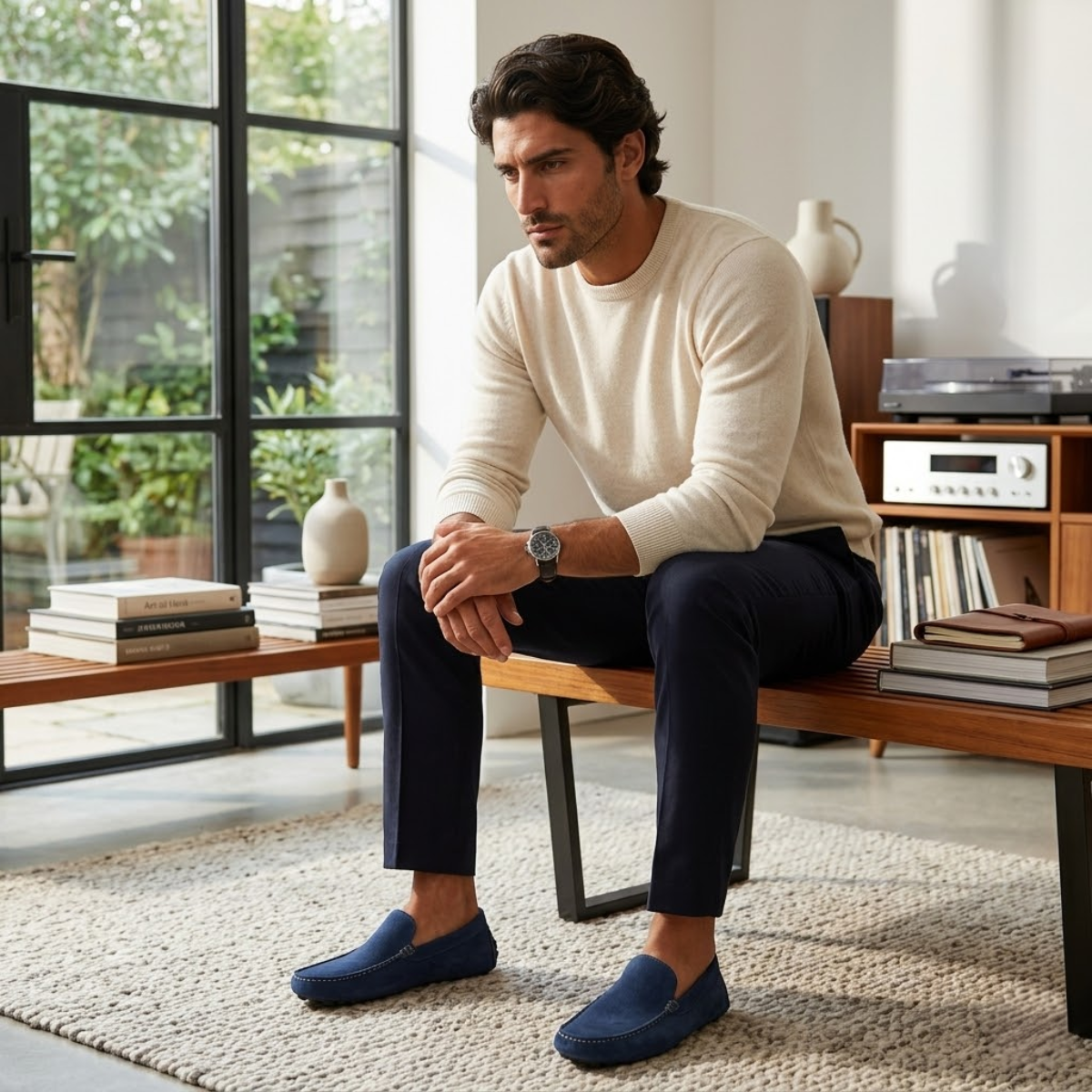 Noel | Men's Suede Leather Slip-On Loafers