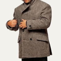 Austin | Double Breasted Tweed Wool Blend Winter Blazer