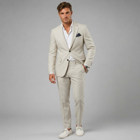 Silas | Casual Linen Blend Two Piece Suit