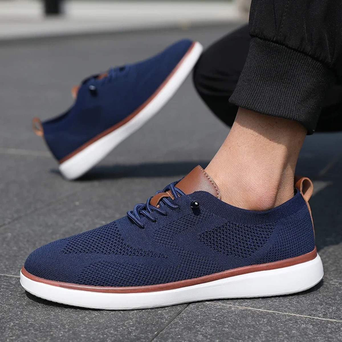 Lennox | Lightweight Breathable Lace Up Mesh Shoes