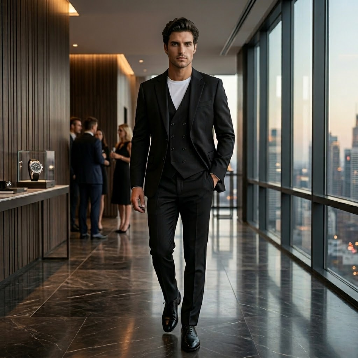 Ethan | Three Piece Slim Fit Tuxedo Suit Set
