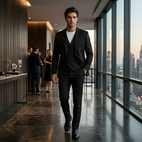 Ethan | Three Piece Slim Fit Tuxedo Suit Set
