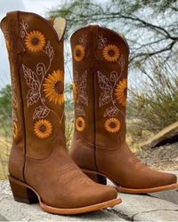Marigold | Embroidered Cowboy Boots
