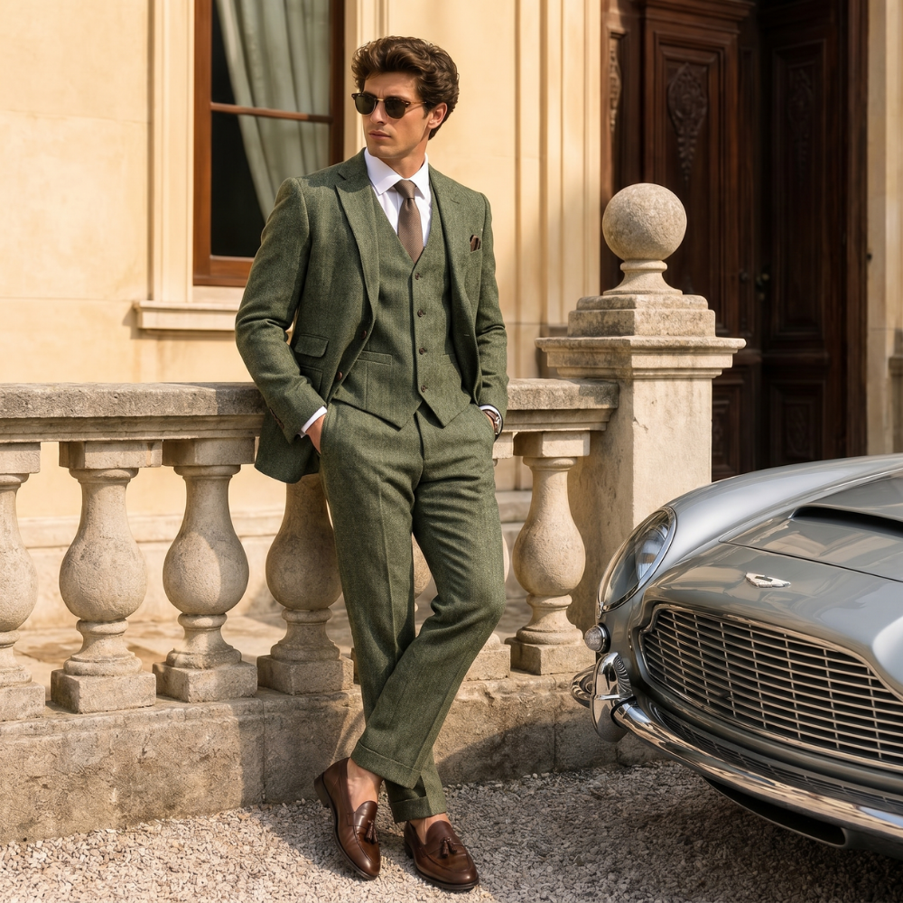 Cavendish suit waistcoat detail