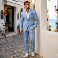 Silas | Casual Linen Blend Two Piece Suit