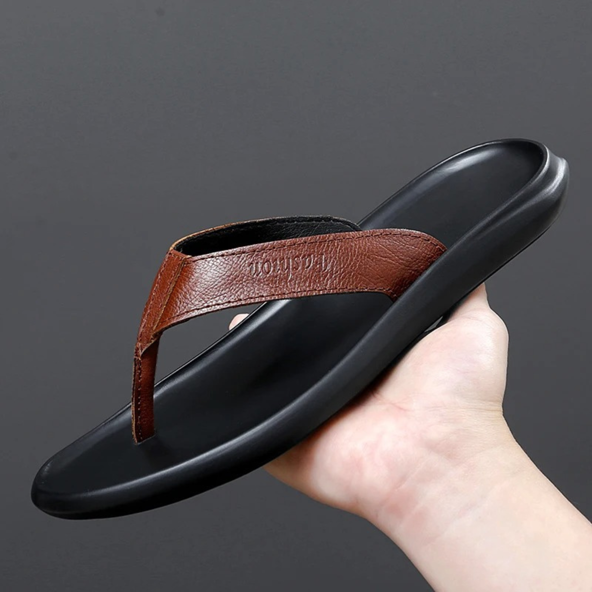 Kirk | Leather Thong Summer Flip Flops