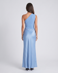 Alicia | One-Shoulder Pleated Maxi Dress