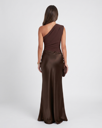 Alicia | One-Shoulder Pleated Maxi Dress