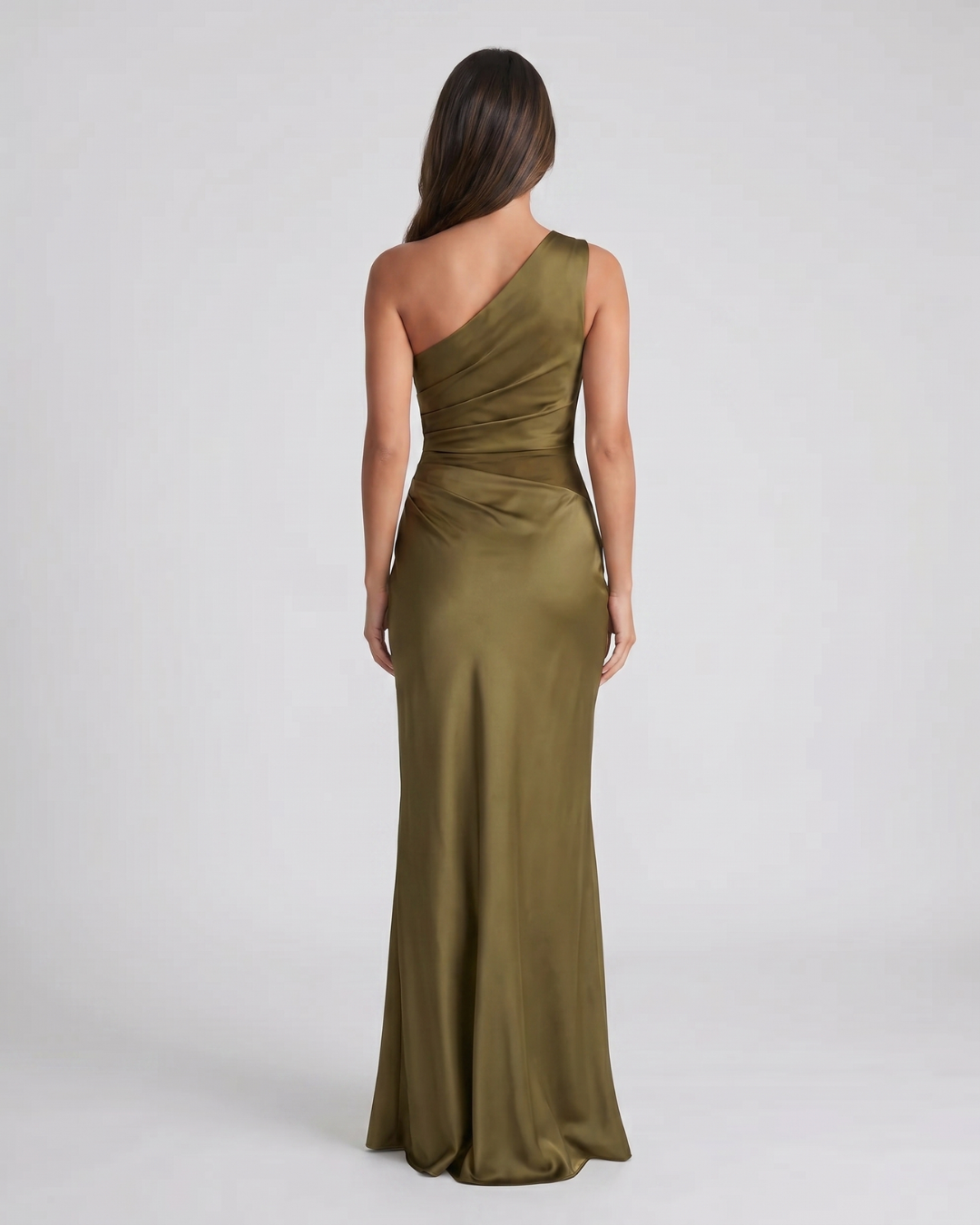 Alicia | One-Shoulder Pleated Maxi Dress