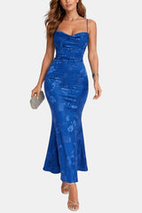 Maia | Spaghetti Strap Open-Back Floral Maxi Dress