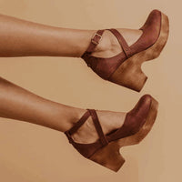 Eleanora shoes wedge and platform sole detail