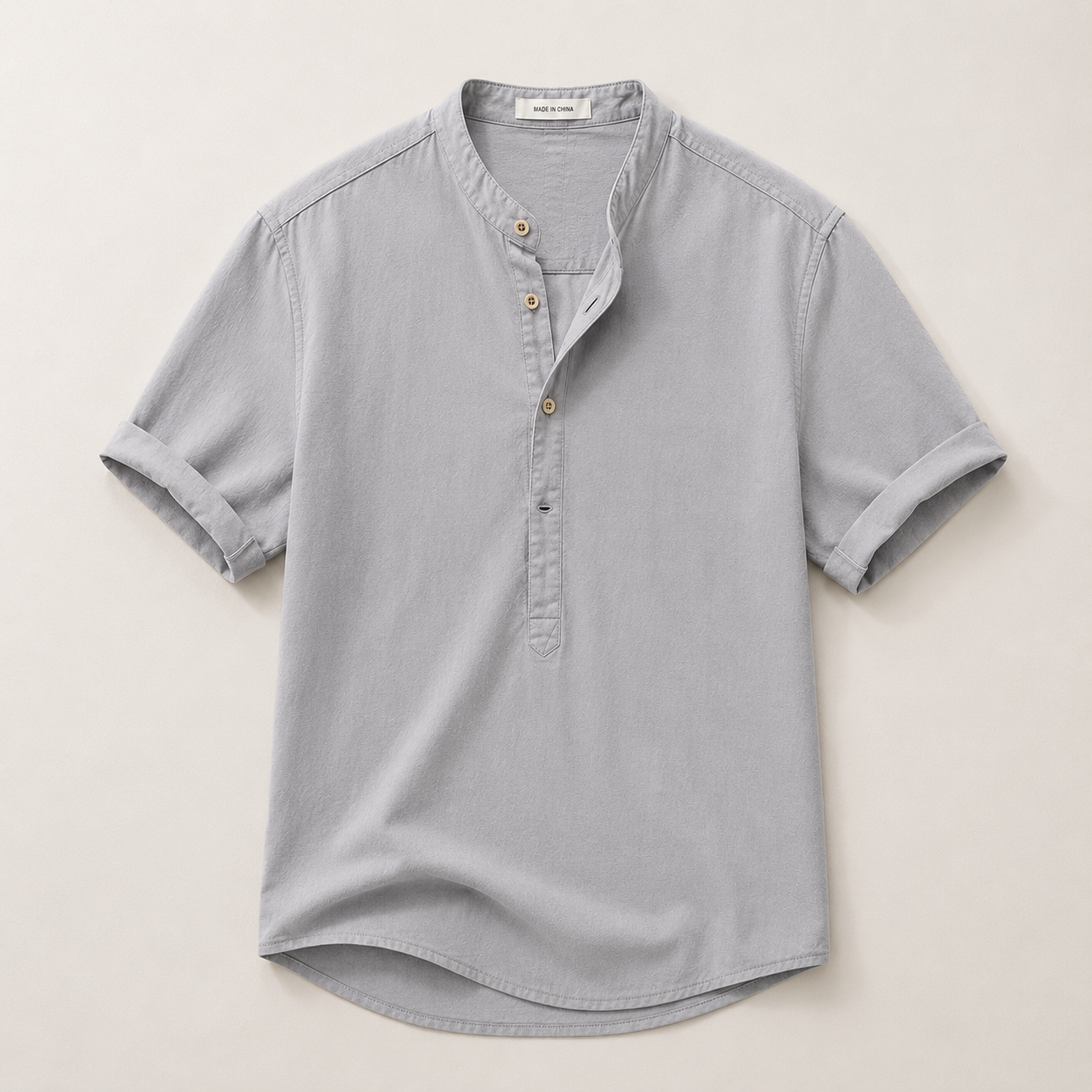 Caleb | Casual Linen Blend Short Sleeve Shirt