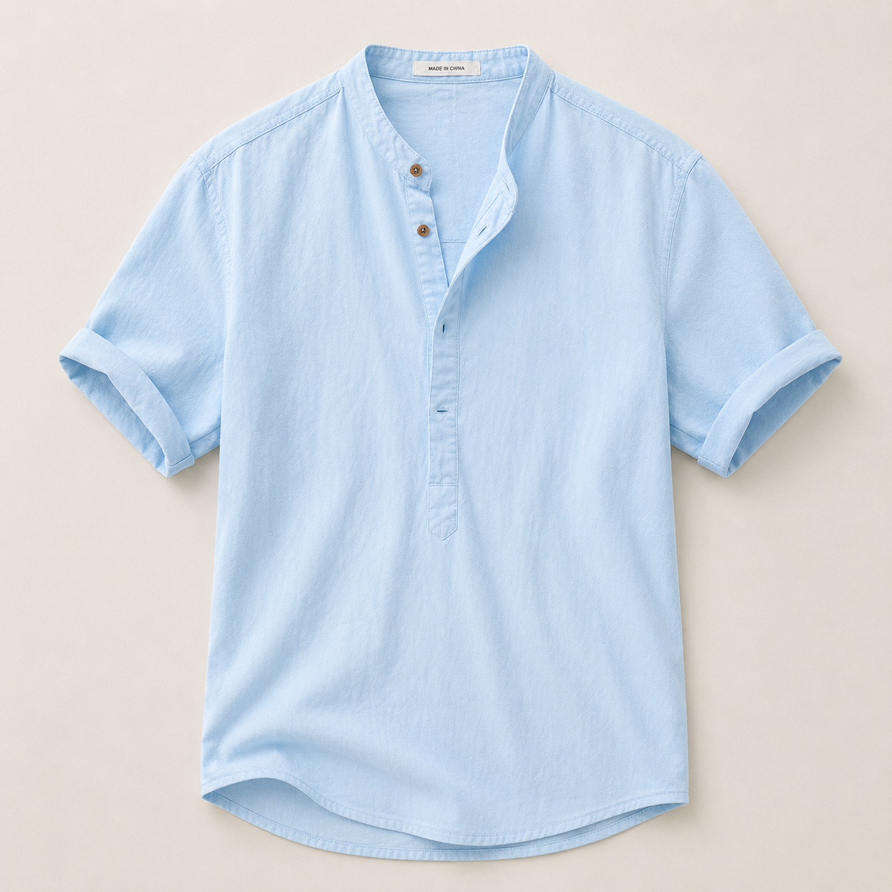 Caleb | Casual Linen Blend Short Sleeve Shirt