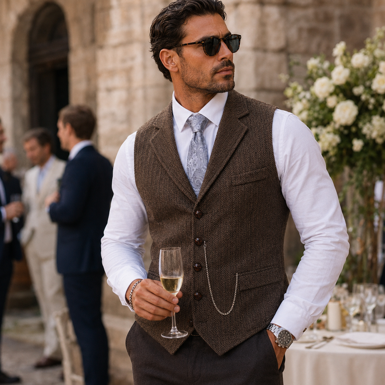 Elliot | Classic Tailored Tweed Waistcoat