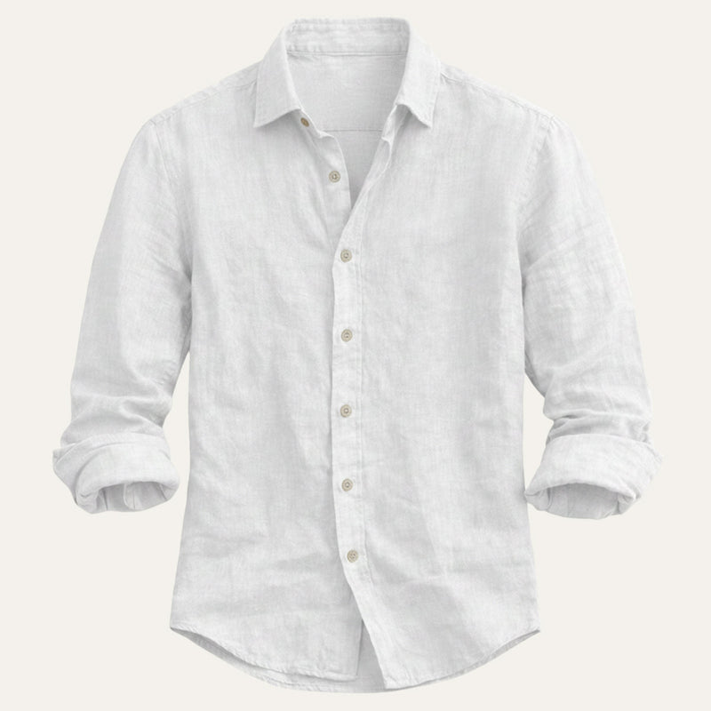 Camden | Men's Summer Casual Fit Linen Look Shirt