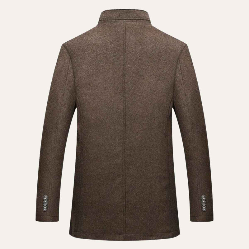 Egerton overcoat flat lay detail