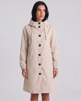 Colombe | Women's Hooded A-Line Button Front Coat