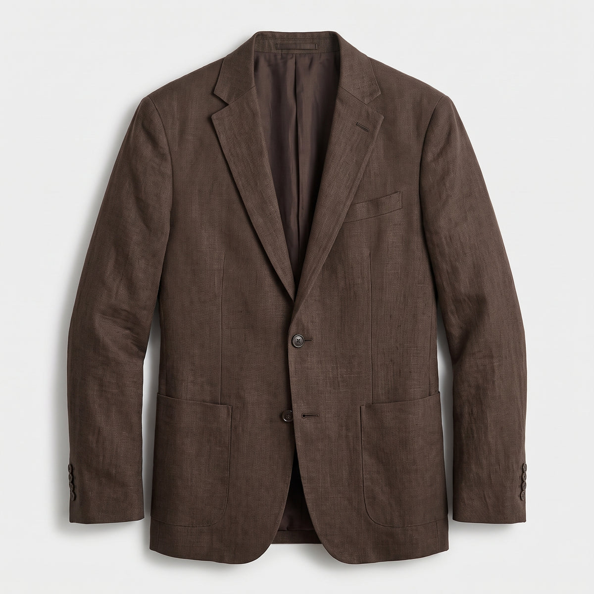 Maddox | Single Breasted Herringbone Wool Tweed Blazer