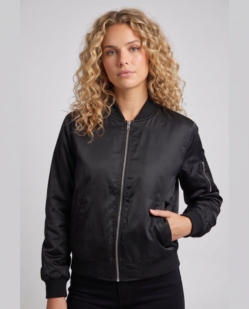 Arabelle | Women's Long Sleeve Casual Bomber Jacket