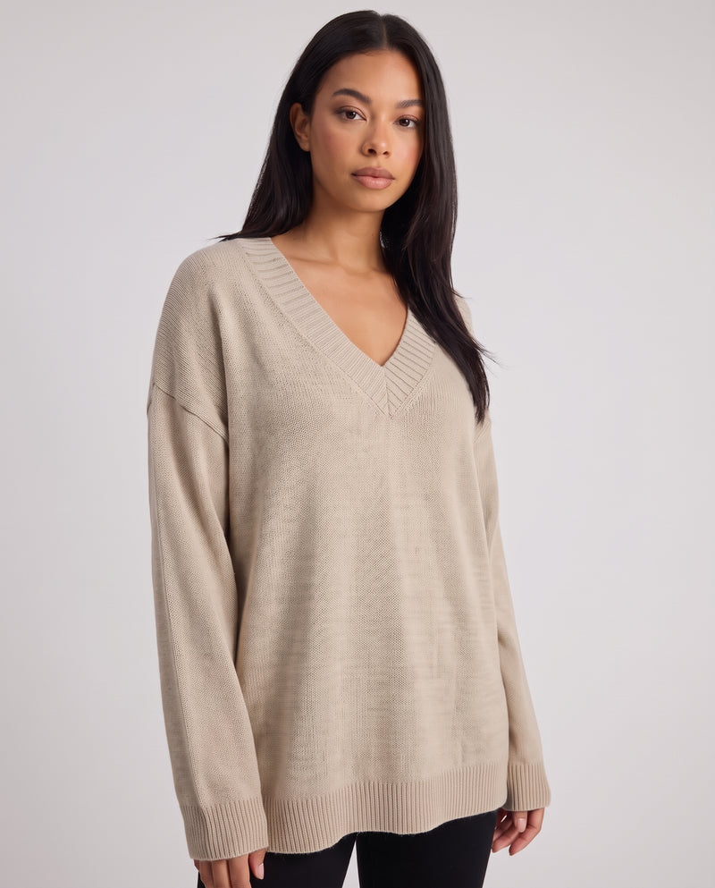 Augusta | Women's Relaxed Fit V-Neck Jumper Drop Shoulder