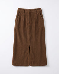 Lyla | Sculpting Brushed Midi Pencil Skirt