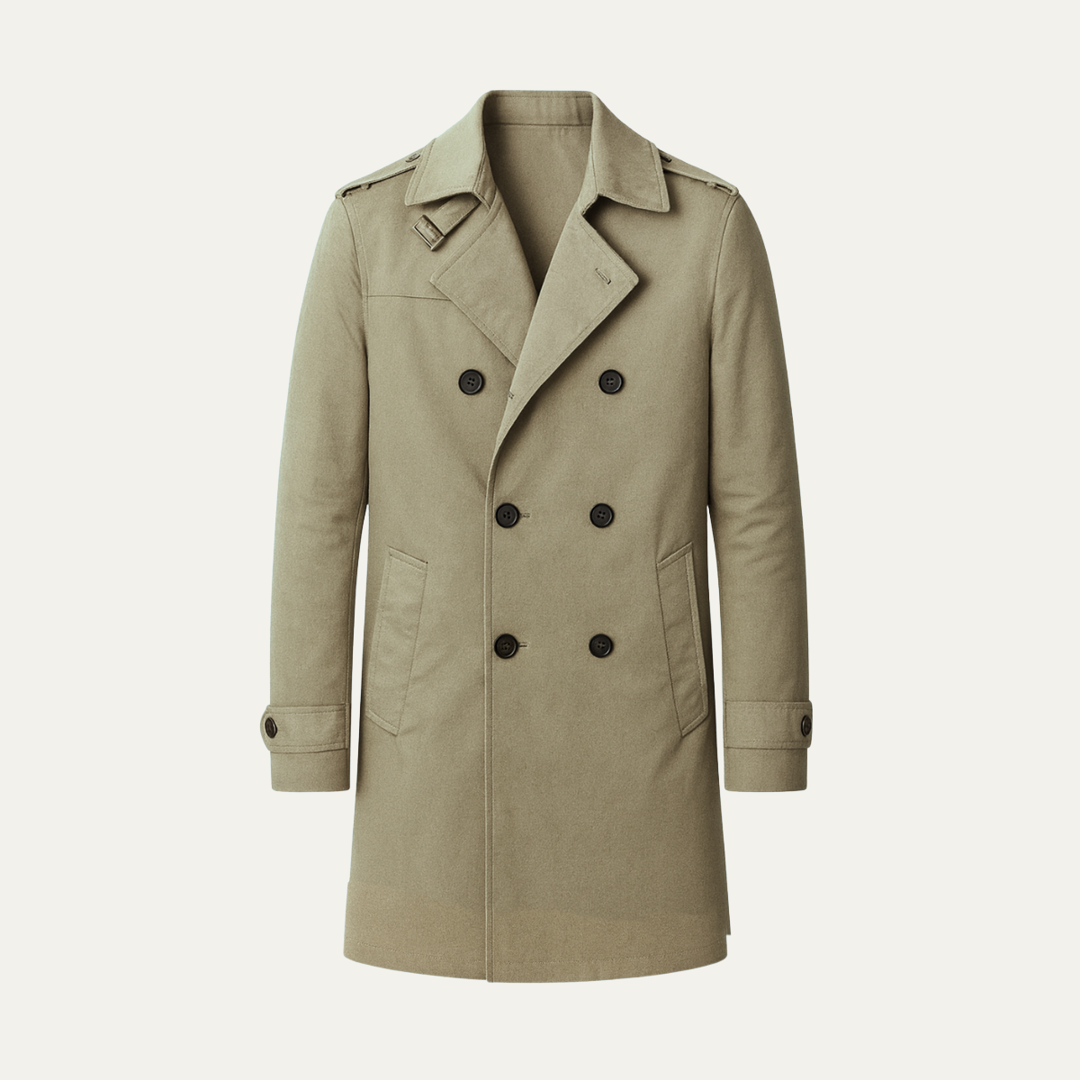 Dunstan trench coat styling detail
