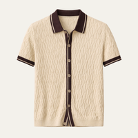 Keith textured jacquard polo shirt