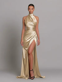 Alethea maxi dress in Gold