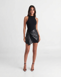 Izza | Tie-Front Sleeveless Mini Dress