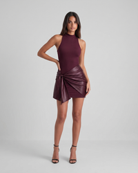 Izza | Tie-Front Sleeveless Mini Dress