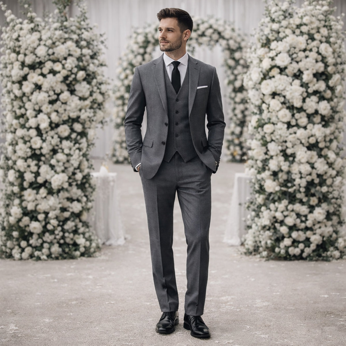 Michael 3 piece suit Grey