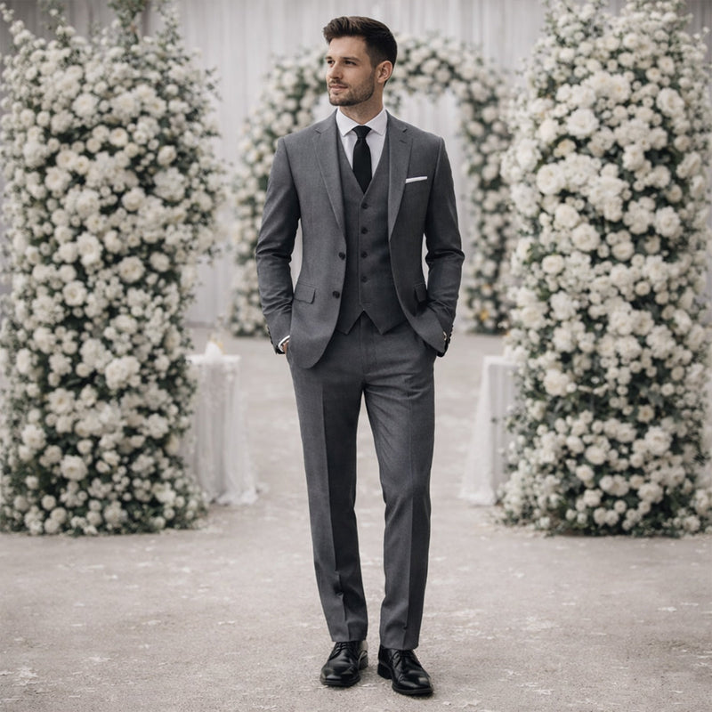 Michael 3 piece suit Grey