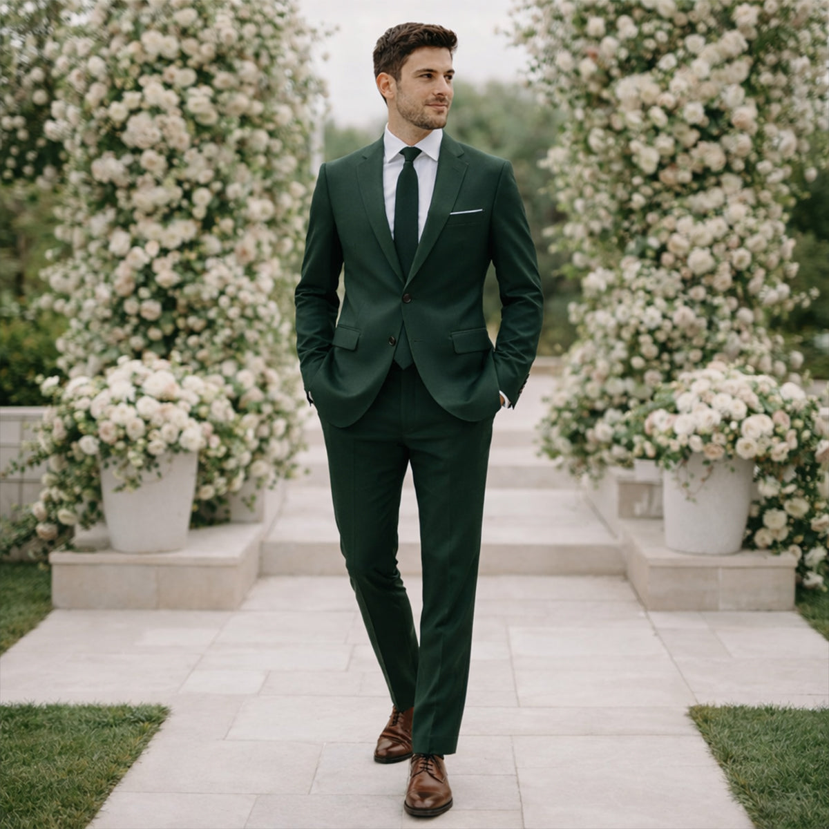 Mercer 2 piece suit Dark Green