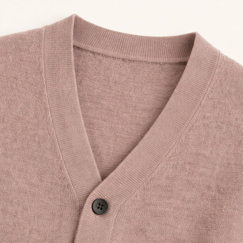 Martin | 100% Cashmere Button-Up Cardigan for Men