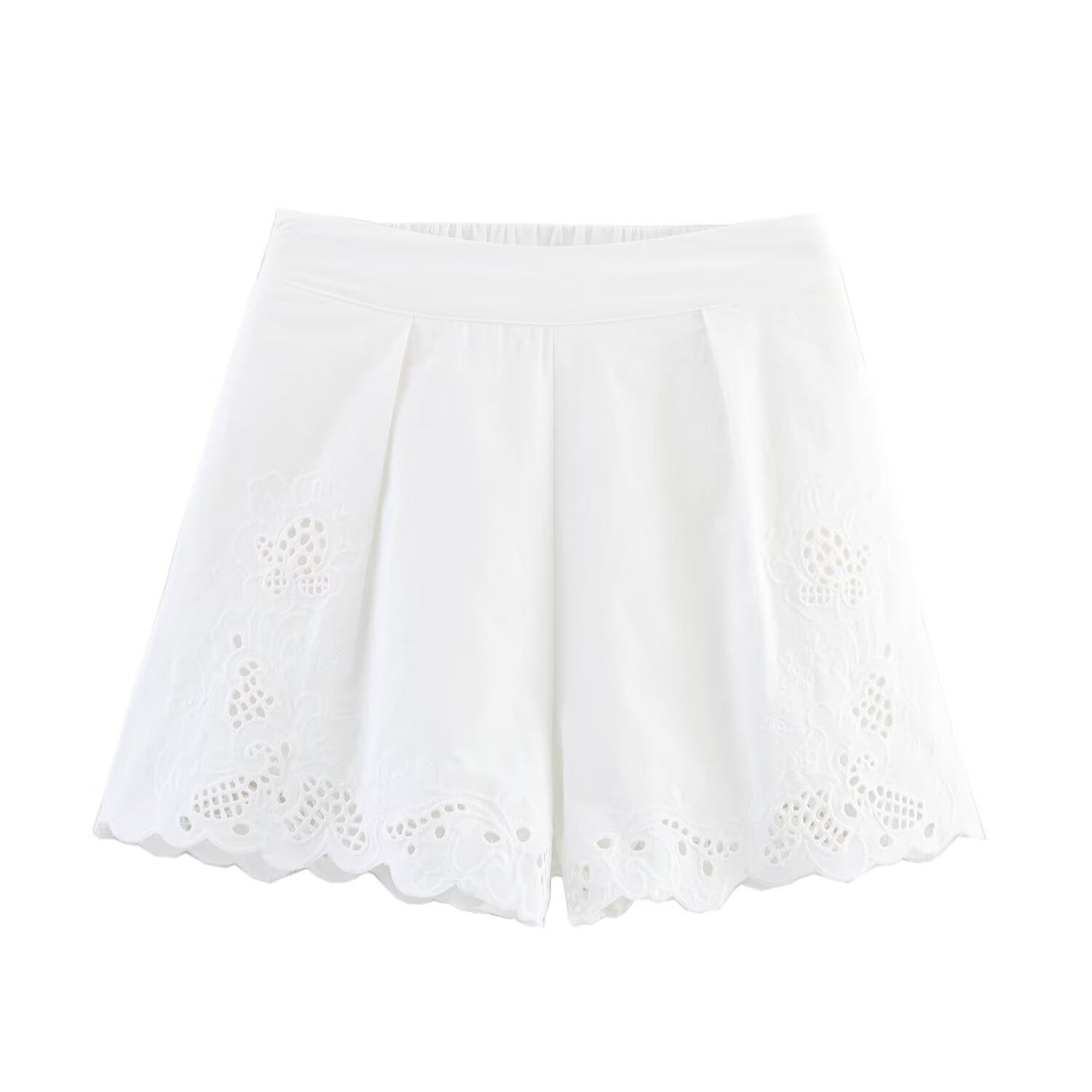 Sophie | white linen shorts