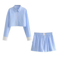 Eva | striped matching set