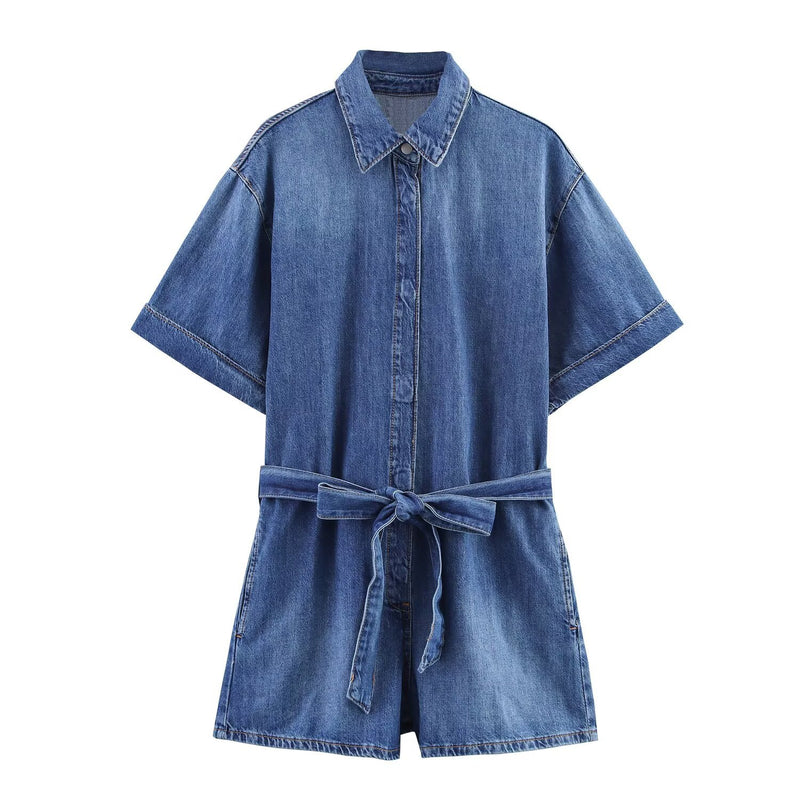 Alyssa | denim romper