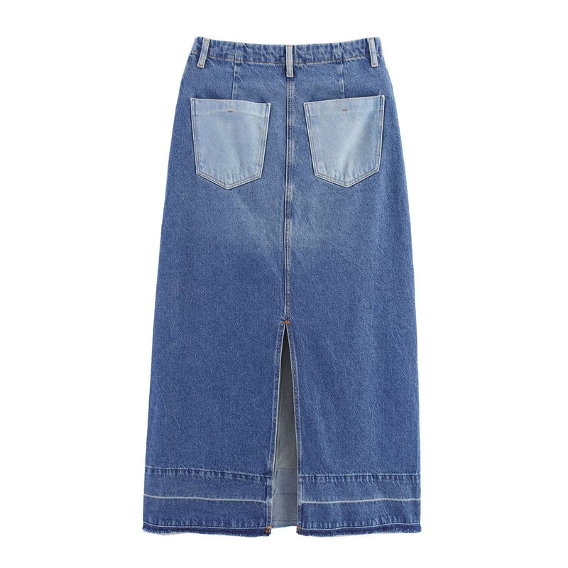 Charlotte | denim maxi skirt