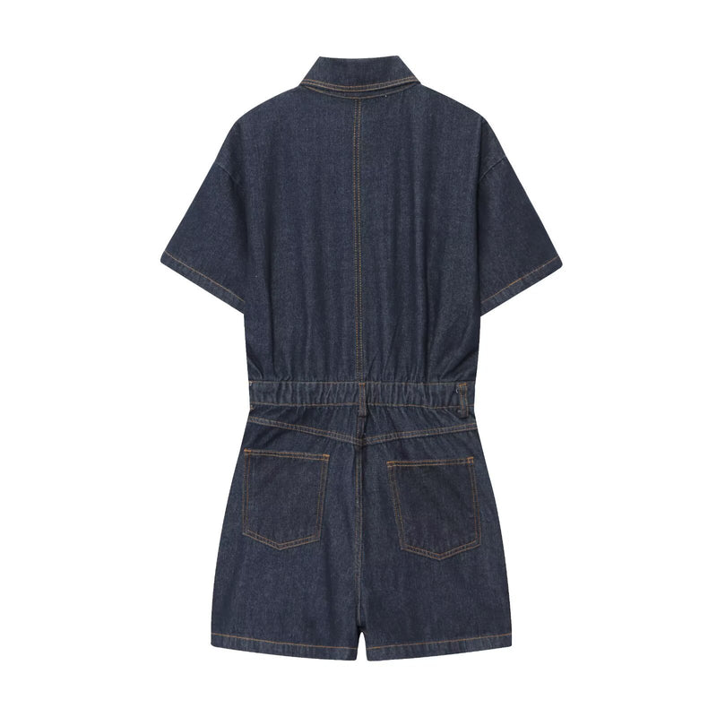 Abigail | denim romper