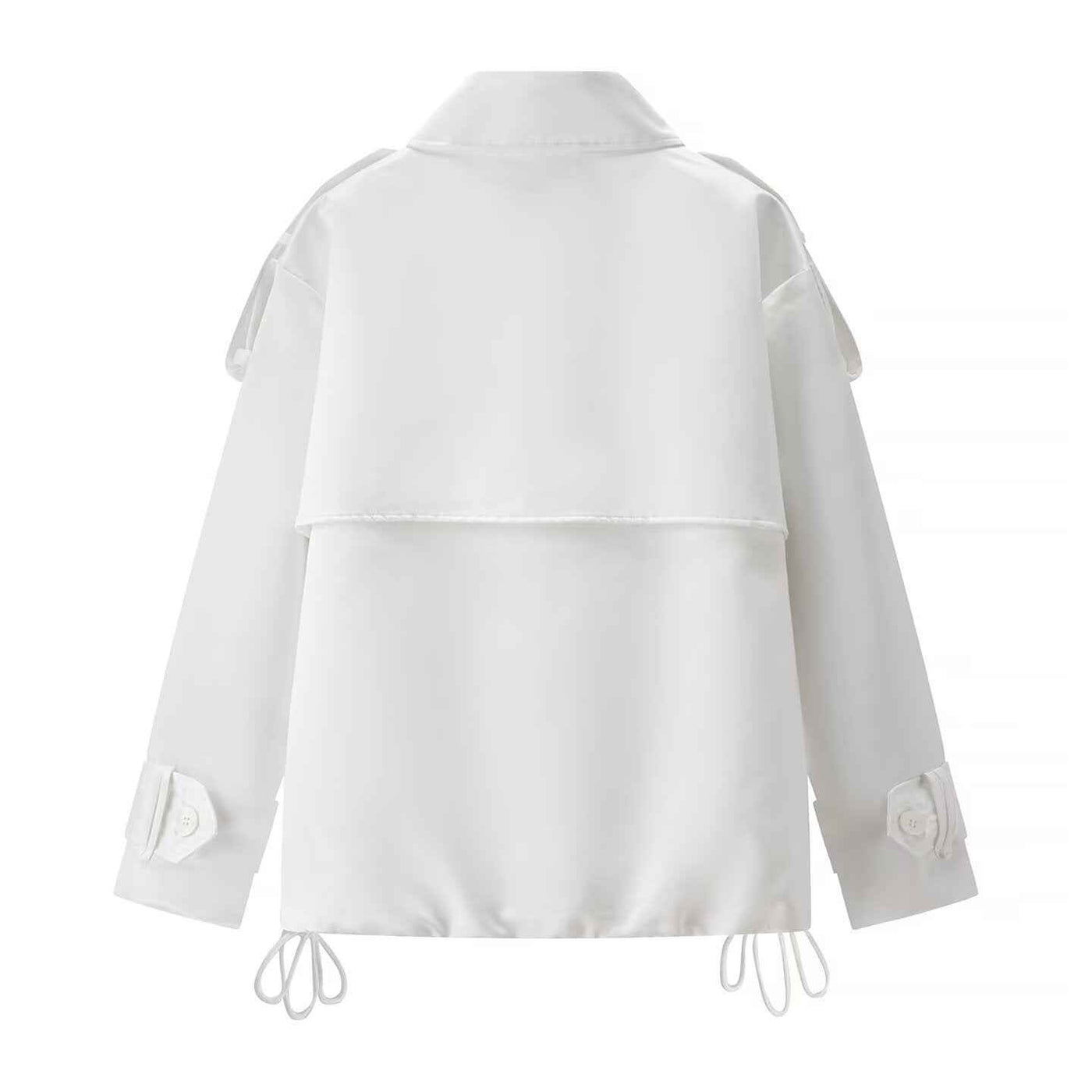 Quinn | Double Breasted Blazer White Cropped
