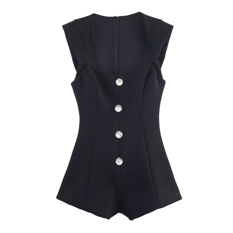 Ada | button up romper