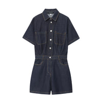 Abigail | denim romper