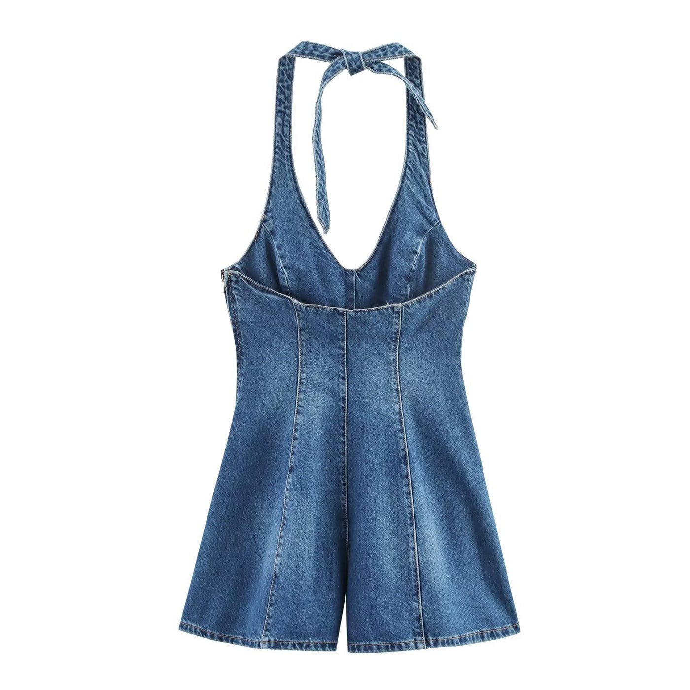 Nell | denim halter romper