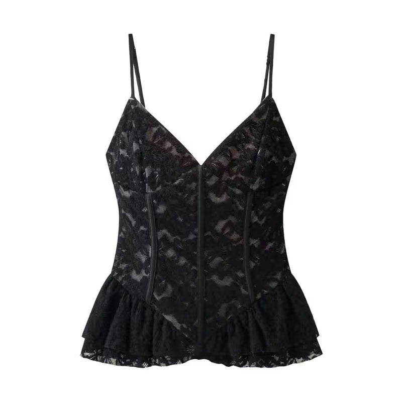 Maddison | lace corset top